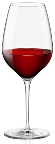Bormioli Rocco InAlto Tre Sensi - Copa de vino (tamaño grande, 6 unidades, 18,5 onzas), transparente