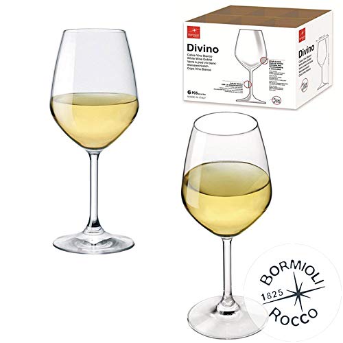 Bormioli Rocco – Juego 12 Copas Vino Blanco Mod. Divino 44 – Capacidad: 44 Cl.