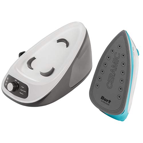 Bort SteamCare - Centro de planchado de vapor (2200 W, 3,5 bar, depósito de agua de 1,1 L, suela de cerámica, sistema antical