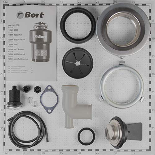 Bort TITAN 5000 Triturador de basura. 1400 ml, 560 W, 0,75 caballo de vapor, protección contra la contaminación.