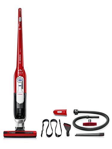 Bosch BCH6ZOOO Zooo ProAnimal Aspirador sin cable con kit de accesorios ProAnimal especial mascotas, batería de 25,2 V, color rojo