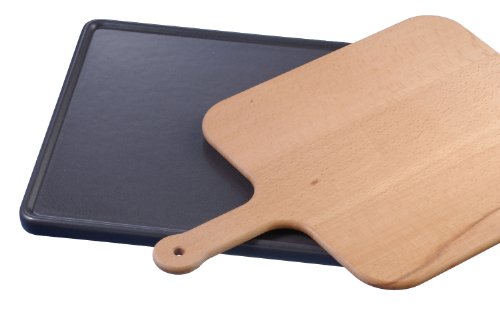 Bosch HEZ327000 - Piedra para hornear pizza con paleta, color negro