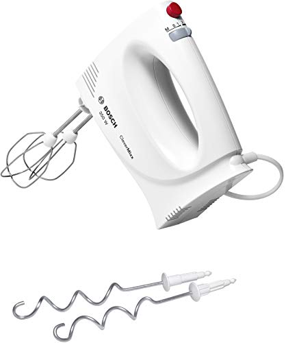 Bosch MFQ3030 - Batidora amasadora, 2 Varillas, 350 W, 4 Velocidades, color blanco