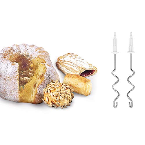 Bosch MFQ4080 Batidora amasadora con set de accesorios de repostería, 500 W, 5 Velocidades, Blanco
