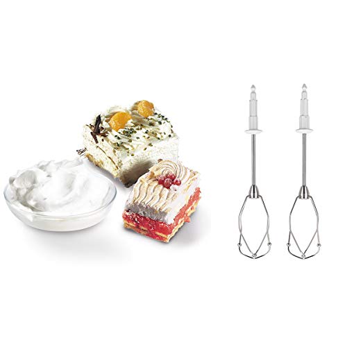 Bosch MFQ4080 Batidora amasadora con set de accesorios de repostería, 500 W, 5 Velocidades, Blanco
