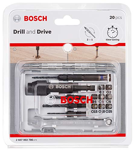 Bosch Professional - Set de atornillar 20 unidades Extra Hard (Accesorios para atornillado y taladrado sencillo)