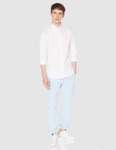 BOSS Mabsoot' Camisa, Blanco (White 00100), Small para Hombre
