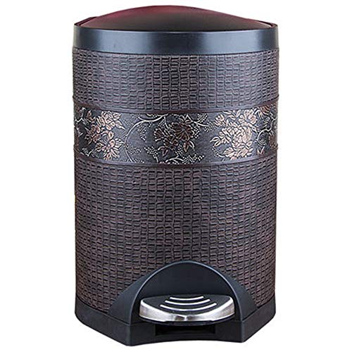 Bote de Basura Cubo de basura en el exterior Contenedor de basura para el hogar Caja de almacenamiento de cocina en el interior Sala de estar Impresión de la laca Contenedor de basura Contenedor Bin T