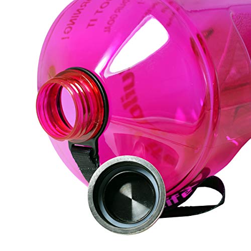 Botella de agua deportiva con marcas de tiempo, ideal para gimnasio, culturismo, culturismo, deportes al aire libre, senderismo, oficina, etc., morado