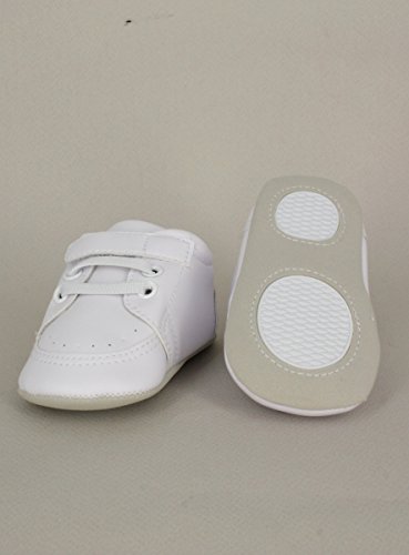 Boutique-Magique - Zapatillas de bautizo para bebé o niño, Blanco (blanco), 19 EU