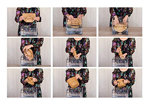 B&P Italia bolsa panera Stockholm fibra de celulosa avana, diámetro 19 x 12 cm