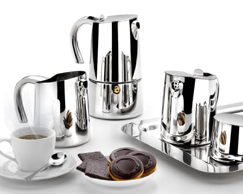 BRA Bella - Cafetera, Capacidad 2 Tazas, Acero Inoxidable 18/10