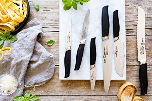 Bra Efficient Cuchillo Santoku, Acero Inoxidable, Gris, 3x5x34 cm