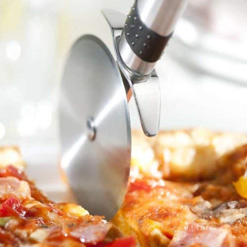 Brabantia 210983 - Cortador de Pizza con Protector de Cuchilla, Color Gris Metalizado