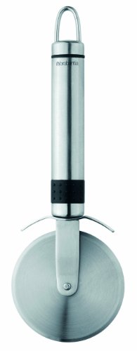 Brabantia 210983 - Cortador de Pizza con Protector de Cuchilla, Color Gris Metalizado