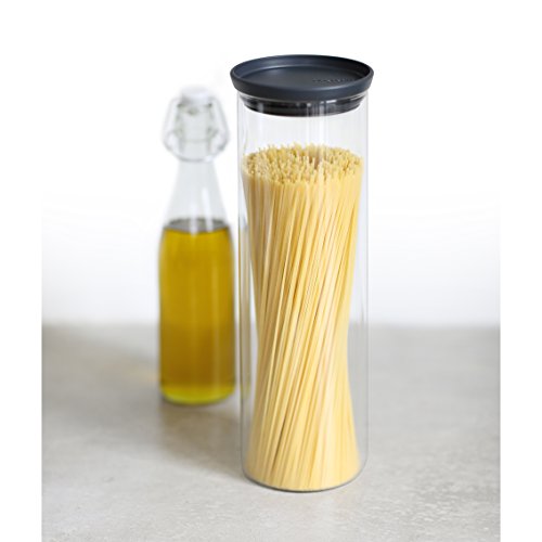 Brabantia 298240 Bote de Cristal 1.9 L, Gris/Transparente, 1,9 l