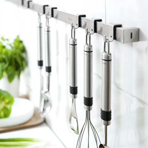 Brabantia 363641 - Cuchara de Espagueti, Acero y Nylon, Color Gris y Negro