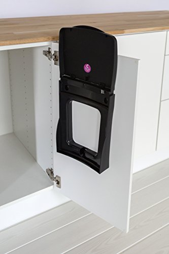 Brabantia 395246 - Cubo interior de plástico, 10 litros, color negro, acero inoxidable