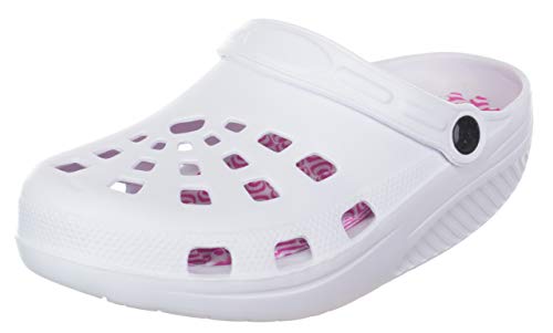 Brandsseller 1182424 - Zuecos de Sintético para mujer, color Blanco, talla 39 EU