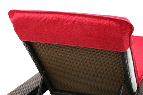 brandsseller Toalla para Tumbona de Playa y Jardin, Funda de Tejido de Rizo, 100% Algodon, 75x200cm