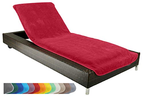 brandsseller Toalla para Tumbona de Playa y Jardin, Funda de Tejido de Rizo, 100% Algodon, 75x200cm