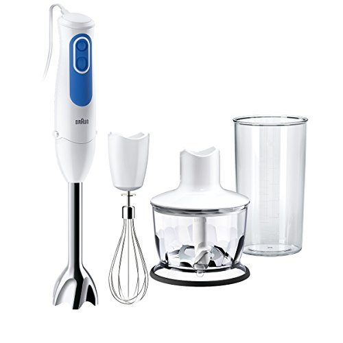 Braun MQ3035WH Batidora de Brazo Metálico, 700 W, Blanco