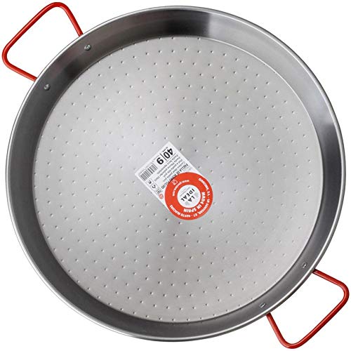 Bricolemar Paellero 35cm a Gas Garcima + Kit (Juego de Patas para paellero + Paellera 40 cm + regulador de butano + Manguera homologada Kabra + Delantal económico de Regalo)