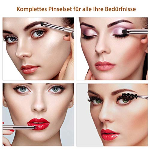 Brochas de Maquillaje BESTOPE 18PCS Kits de Pinceles Cosméticos Profesionales Cualquier Consistencia en Polvo, Crema, Líquidos, Delineador de Ojos, Base, Corrector en PolvoSuelto