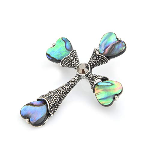 Broche Para Mujer Broche Cruzado De Concha De Abulón Natural Broche Colgante Agujero Broche De Boda Hombres Fiesta De Acebo Regalos De Cumpleaños Joyas, Bufanda Ropa Abrigo Broche Insignia Broche Rega