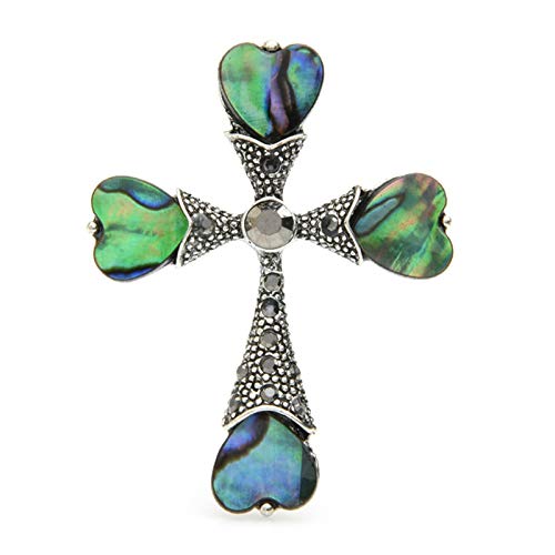 Broche Para Mujer Broche Cruzado De Concha De Abulón Natural Broche Colgante Agujero Broche De Boda Hombres Fiesta De Acebo Regalos De Cumpleaños Joyas, Bufanda Ropa Abrigo Broche Insignia Broche Rega