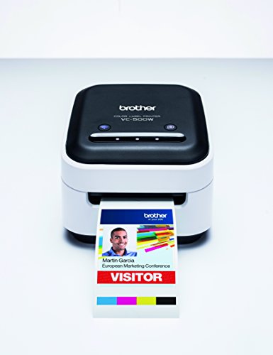Brother VC-500W - Impresora de Etiquetas a color con WiFI (USB 2.0, Cortador Manual y automático)