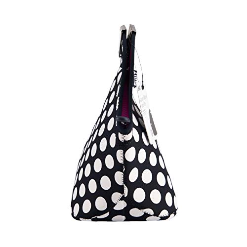 Built NY Gourmet Getaway Big Dot Black and White - Bolso neopreno para el almuerzo