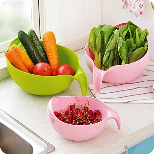 BYFRI Lavado Colador Colador Plato De Arroz Arroz Lavadora Colador De La Legumbre De Fruta Pasta Escurridor Tamiz Tamiz Color Azar
