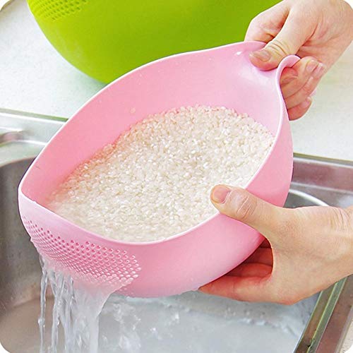 BYFRI Lavado Colador Colador Plato De Arroz Arroz Lavadora Colador De La Legumbre De Fruta Pasta Escurridor Tamiz Tamiz Color Azar
