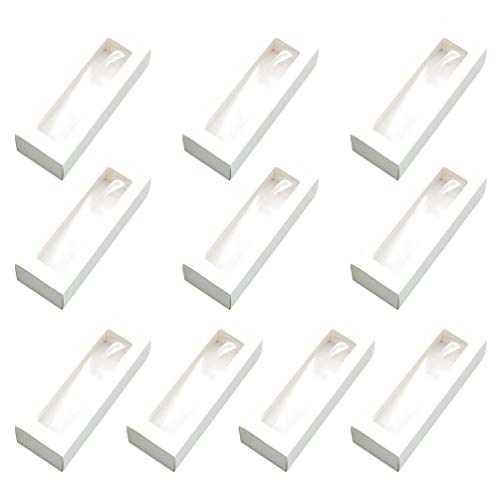 Cabilock 10 Piezas de Cajas de Panadería de Cartón Kraft con Ventana Transparente Mini Cajas de Pastel Cajas de Galletas Caja de Embalaje de Pastelería para El Hogar Y La Tienda Blanco