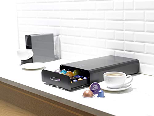 Café Capsulas Dispensador de Homiso, Dolce Gusto/Nespresso/Vertuo compatibles, Gran Capacidad