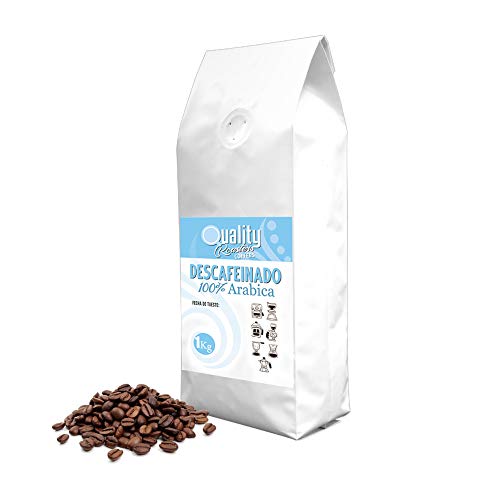 ☕ Café en grano natural. Descafeinado. 100% Arabica. 1Kg. Tostado artesanal.