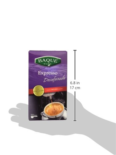 Cafés Baqué Café Molido La Colección Expresso Descafeinado - 250 gr - [Pack de 8]
