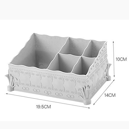 Caja de Almacenamiento de cosméticos Lápiz Labial de Escritorio de plástico Productos para el Cuidado de la Piel Gabinete de exhibición de Almacenamiento de Pincel de Maquillaje (Color: Alba