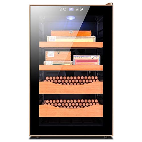 Caja de cigarros, cigarro electrónico Gabinete Doble Núcleo Refrigeración Inteligente de Control de Temperatura hidratante Armario congelador té Gabinete 2 Color Opcional (Color : B)