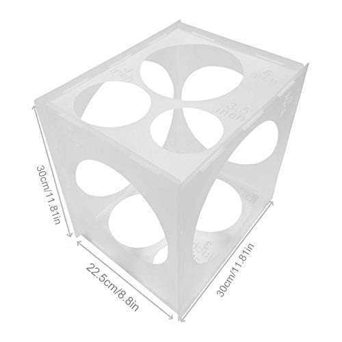Caja Medidora para Globos, 11 Agujeros Herramienta De Caja De Medición De Globos Caja De Globos para Medir El Globo para Decoraciones De Globos, Arcos De Globos