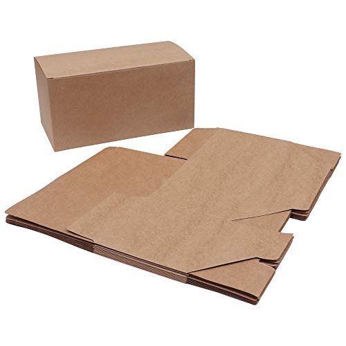 Cajas de regalo (Pack de 20) - (23x11,5x11,5cm) Kraft Papel Cajas Regalo - Autoensamblables Caja Presentación para Chocolates, Regalos, Galletas, Joyas, Fiestas y Festivales (Marrón)