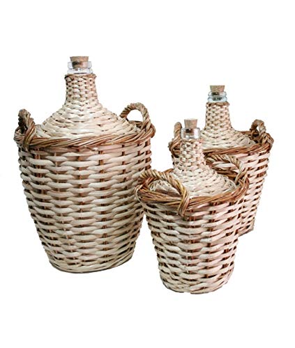 CAL FUSTER - Garrafa de caña y Vidrio 4 litros. Medidas totales: 37xØ24 cm.