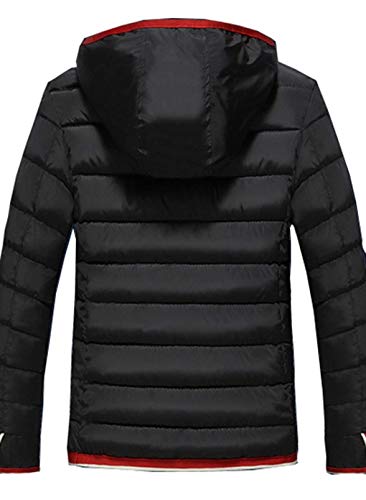 Cálido Abrigo De Hombre Cuello Campana De Alternativa Chaqueta Abajo Único Outwear Abrigo Cárnico De Invierno De Manga Larga Chaqueta Acolchada Gruesa Chaqueta De Transición