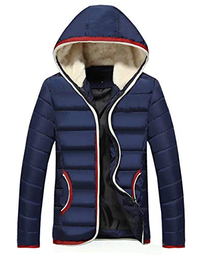 Cálido Abrigo De Hombre Cuello Campana De Alternativa Chaqueta Abajo Único Outwear Abrigo Cárnico De Invierno De Manga Larga Chaqueta Acolchada Gruesa Chaqueta De Transición