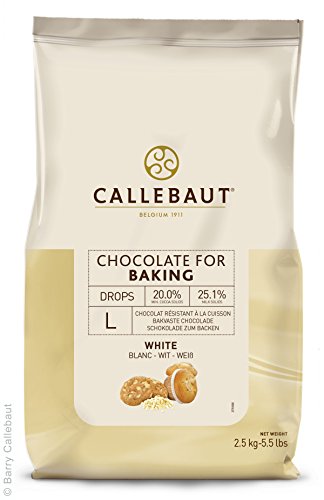 Callebaut - Gotas de Chocolate Blanco para Hornear 2,5kg