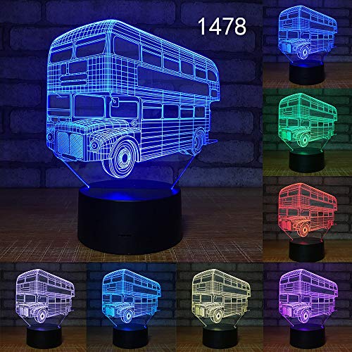 Camión grúa Fuego autobús Escolar diseño acrílico Cambio de Color ilusión niños Regalo Piezas Aterrizaje Transporte