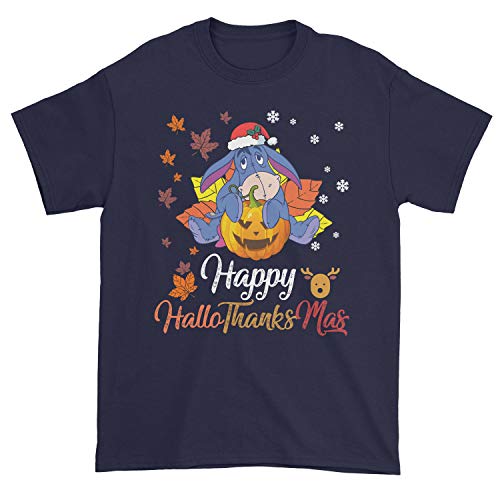 Camiseta Feliz de Acción de Gracias Eeyore Azul Burro
