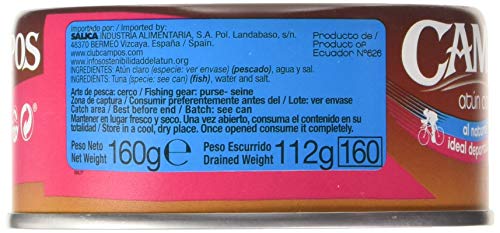 Campos, Conserva de atún claro al natural - 160 gr
