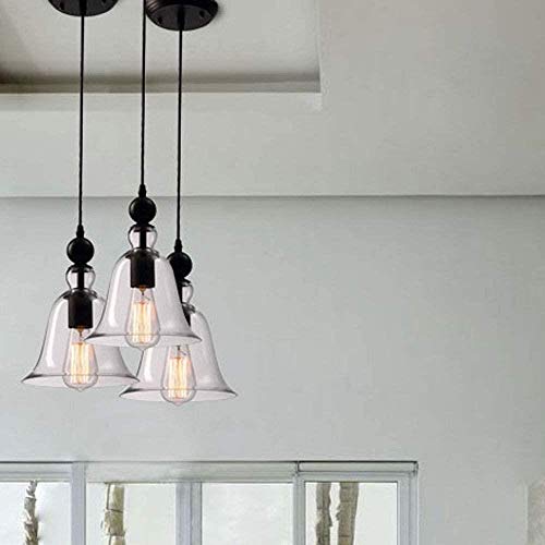 Candelabros dentro única y sencilla Industrial luces en forma de campana grande de edad retro iluminación de techo Lámparas valla de la lámpara de iluminación semi-integrada granja salón porche café (